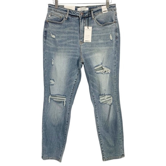 Judy Blue Distressed Slim Fit Jeans Size 31 - Picture 1 of 10